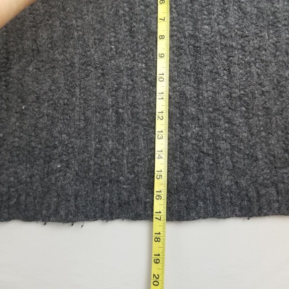 AllSaints Grey Wool Blend Crop Sweater Women’s Chic Cropped Knit Top Size XS-S - Picture 7 of 8